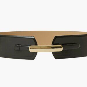 B-Low the Belt - Lydia Mod Leather Belt (Black Gold)